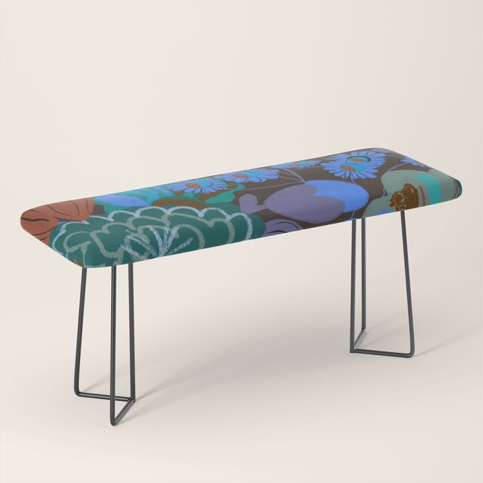 Blue garden Bench Gallery Image 1