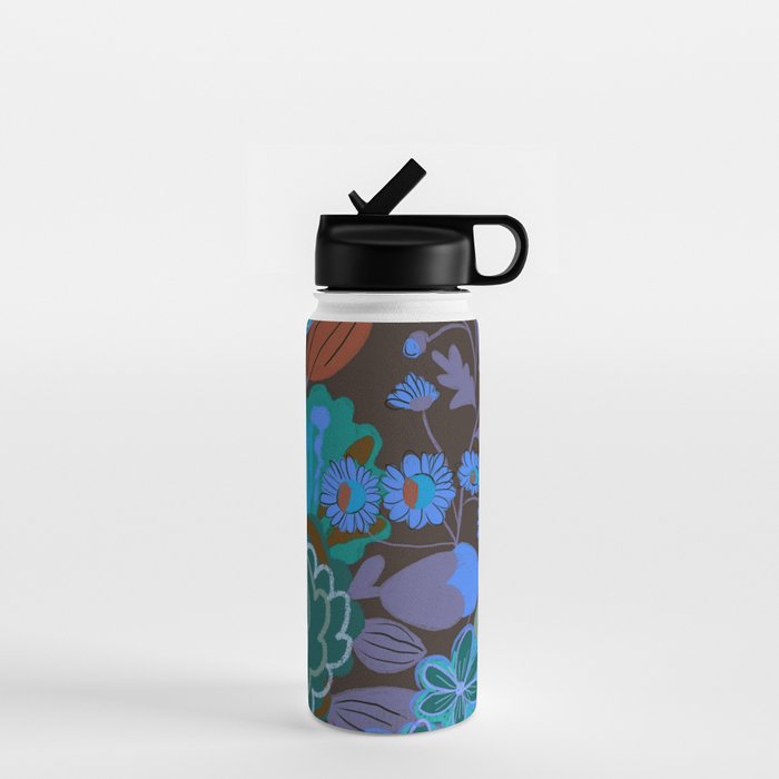 Blue garden Water Bottle Gallery Image 1