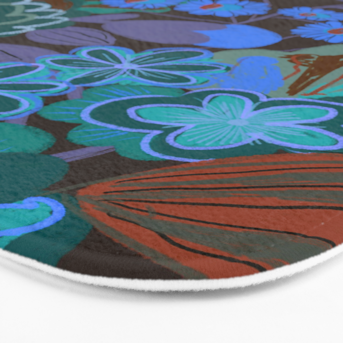 Blue garden Bath Mat Gallery Image 3