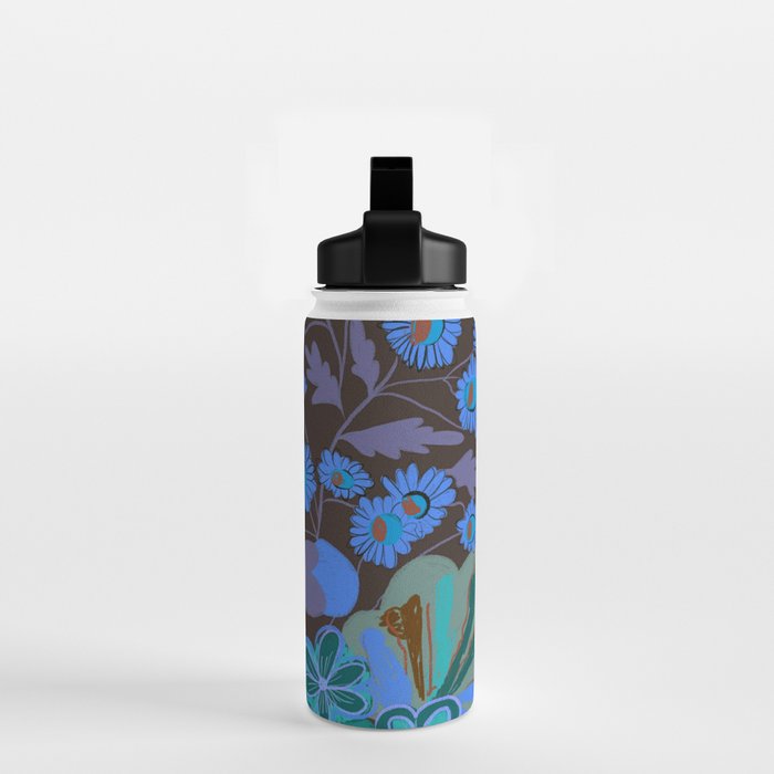 Blue garden Water Bottle Gallery Image 2