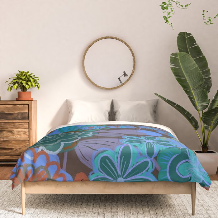 Blue garden Comforter Gallery Image 3