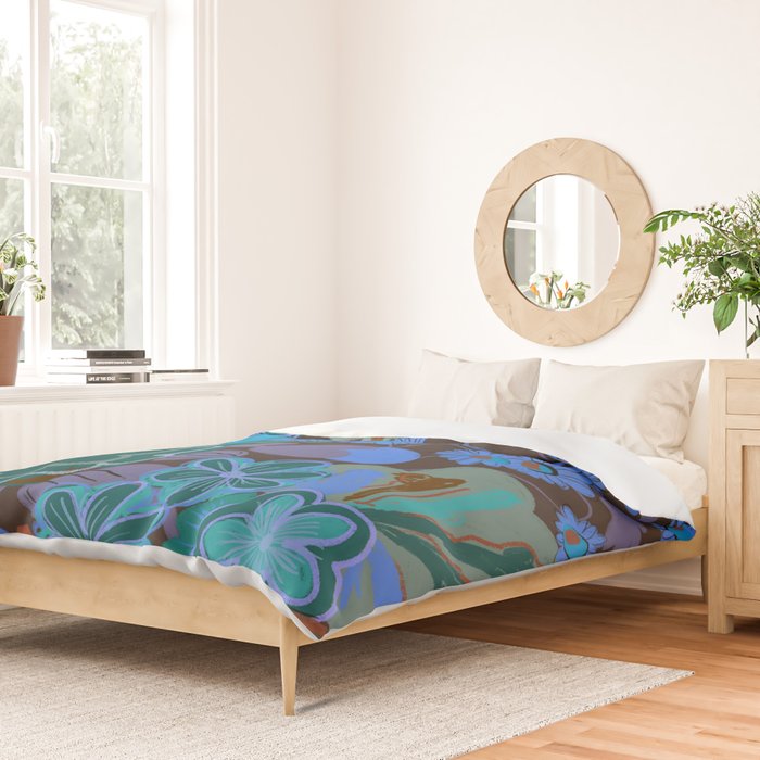 Blue garden Duvet Cover Gallery Image 2