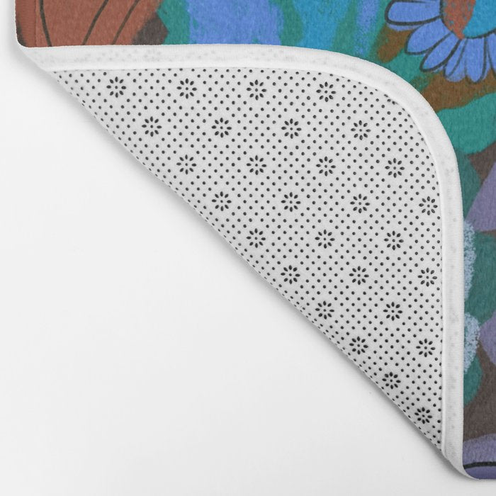 Blue garden Bath Mat Gallery Image 2