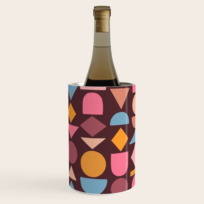 Geo Mod Shapes - Dark Wine Chiller Gallery Image 3