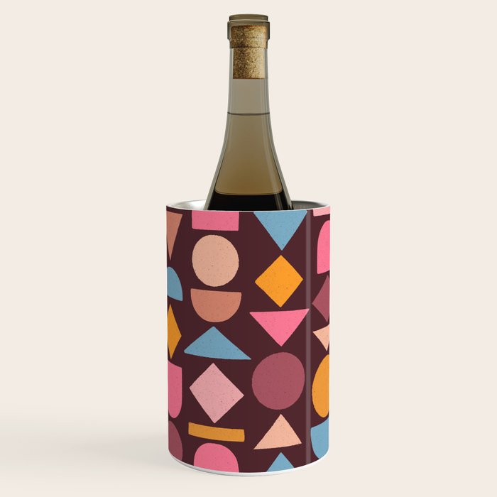 Geo Mod Shapes - Dark Wine Chiller Gallery Image 1