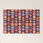 Geo Mod Shapes - Dark Welcome Mat Gallery Image 1