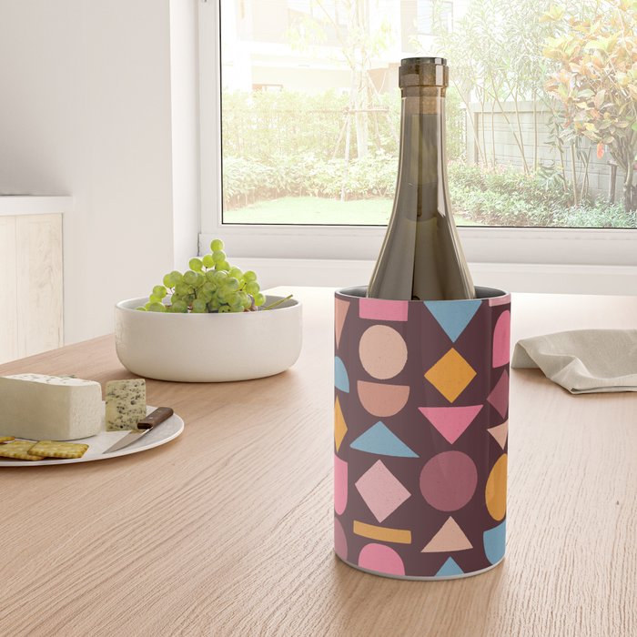 Geo Mod Shapes - Dark Wine Chiller Gallery Image 4