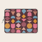 Geo Mod Shapes - Dark Laptop Sleeve Gallery Image 1