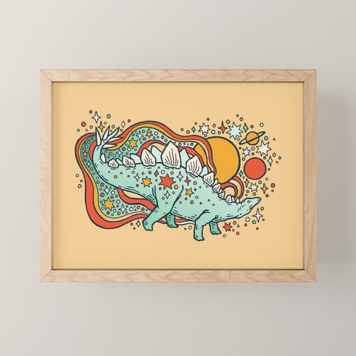 Star Stego | Retro Reptile Palette Mini Art Print Gallery Image 1