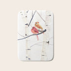 Cardinals and Birch Trees  Bath Mat Gallery Image 1