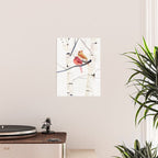 Cardinals and Birch Trees  Poster Gallery Image 2