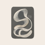 Monochrome Flow - Abstract Line Movement Bath Mat Gallery Image 1