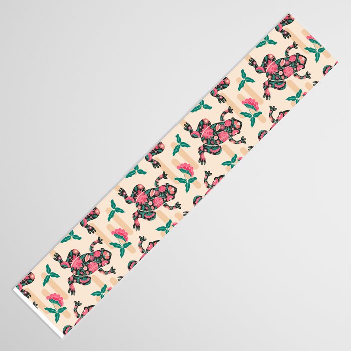 Frogs in bloom  Table Runner Gallery Image 3