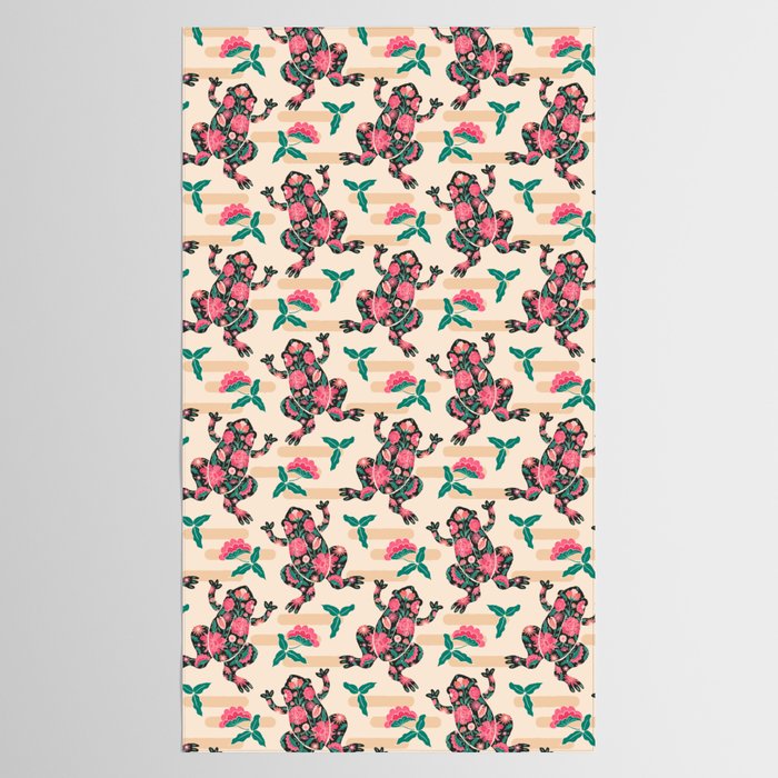 Frogs in bloom  Tablecloth Gallery Image 2