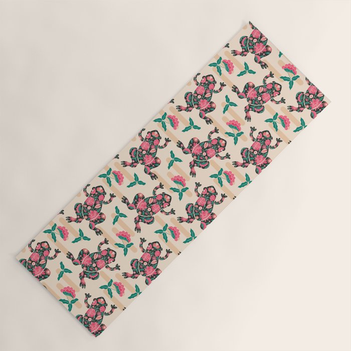 Frogs in bloom  Yoga Mat Gallery Image 1