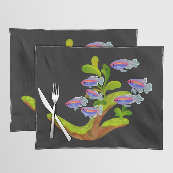 Freshwater fish and plants 1 Placemat Gallery Image 1