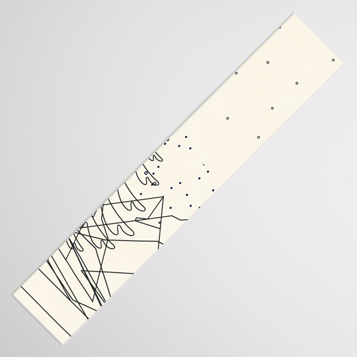 Minimal Line Mountain Beauty I Table Runner Gallery Image 3