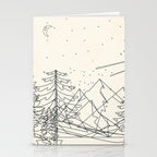 Minimal Line Mountain Beauty I Stationery Card Gallery Image 2