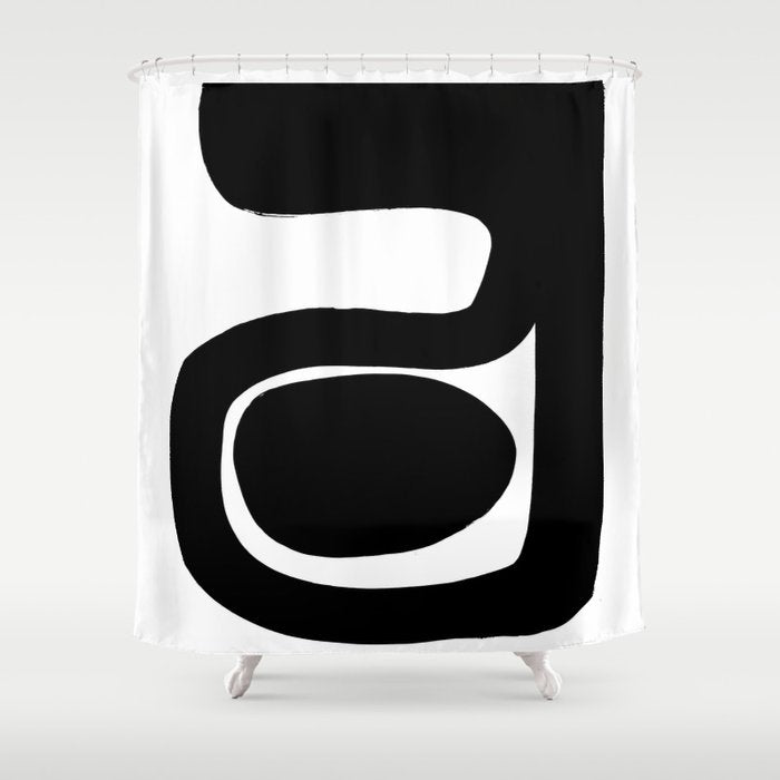 Captured White Background Shower Curtain Gallery Image 1