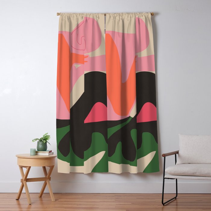 Abstract Art Figure 8 Window Curtain Gallery Image 5