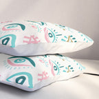 Mystic Eyes - Turquoise & Pink Pillow Sham Gallery Image 3