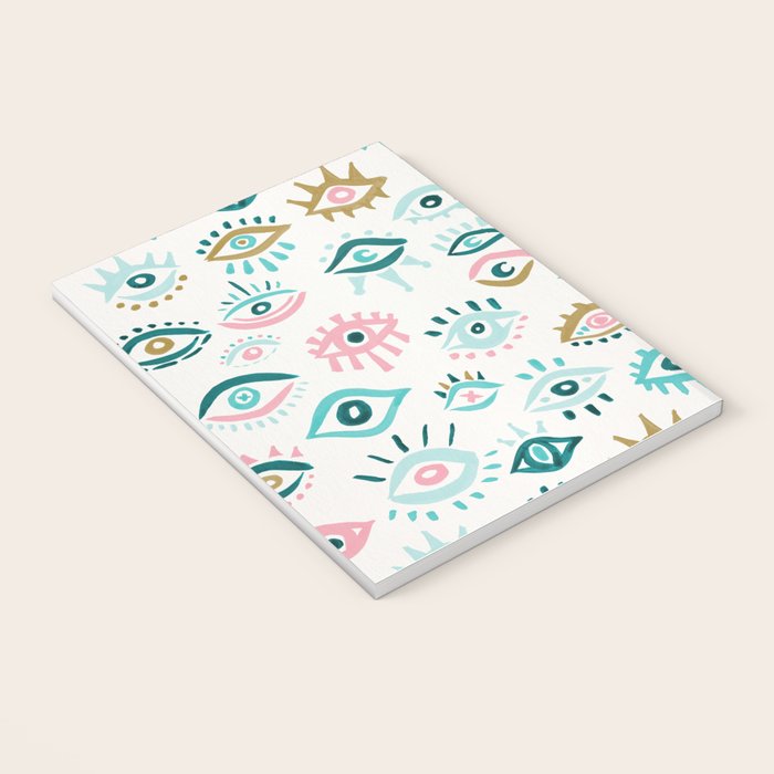 Mystic Eyes - Turquoise & Pink Notebook Gallery Image 3