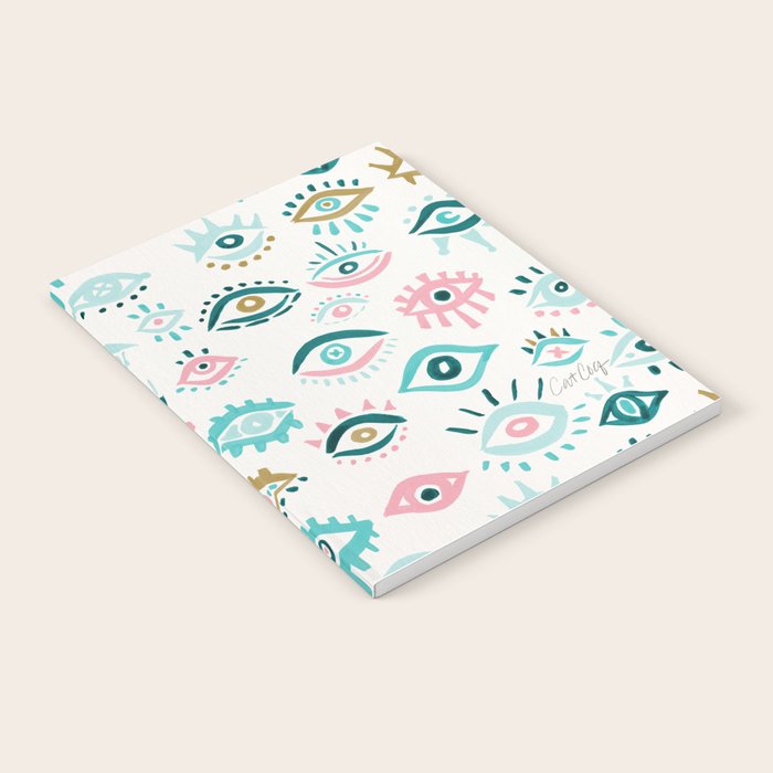 Mystic Eyes - Turquoise & Pink Notebook Gallery Image 2
