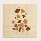 Colorful Poppy Flowers Wood Wall Art Gallery Image 1