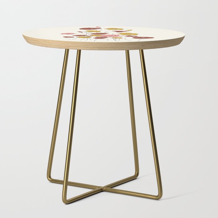 Colorful Poppy Flowers Side Table Gallery Image 1