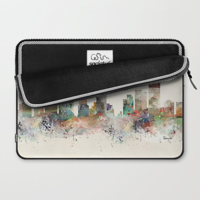denver colorado skyline Laptop Sleeve Gallery Image 2