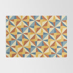 Kaleidoscope Tile Pattern IV Bright Vibrant Summer Rug Gallery Image 2