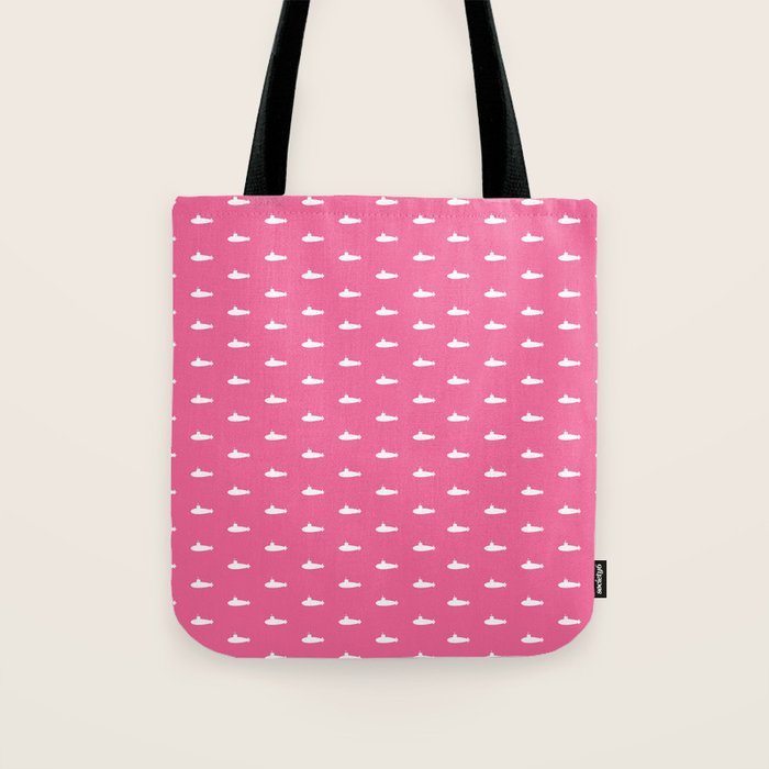 Tiny Submarines - Bright Pink Tote Bag Gallery Image 1