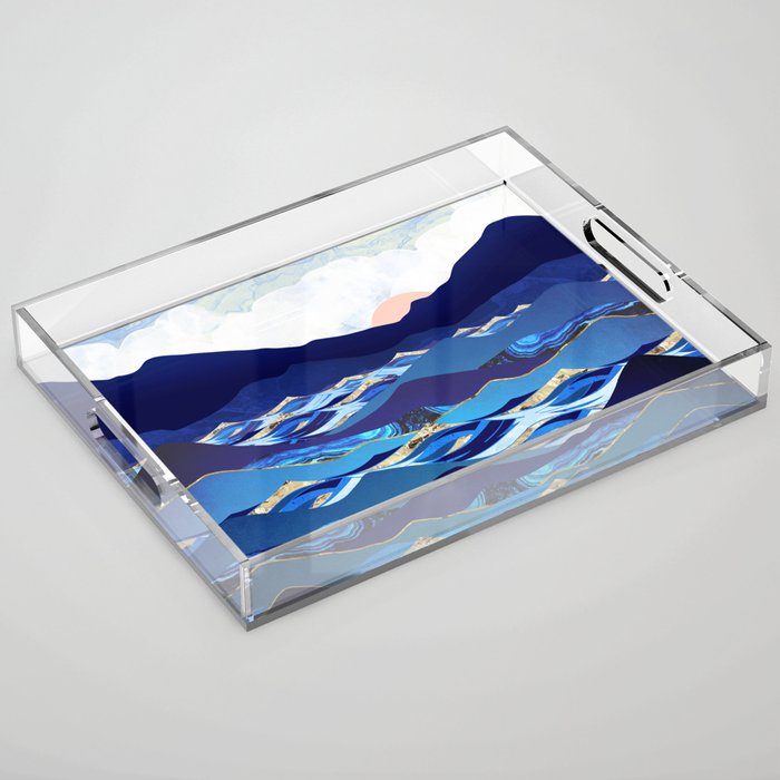 Ocean Blue Acrylic Tray Gallery Image 1