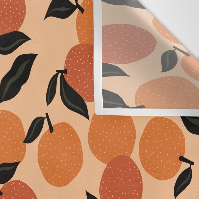 Seamless Citrus Pattern / Oranges Wall Tapestry Gallery Image 3
