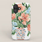 Peachy Florals iPhone Case Gallery Image 1