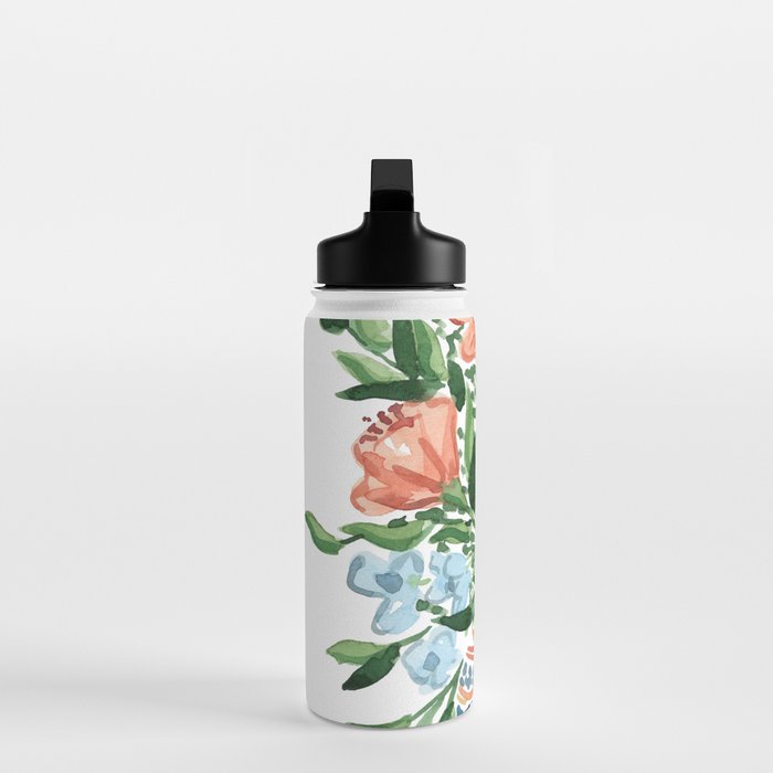 Peachy Florals Water Bottle Gallery Image 3