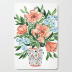 Peachy Florals Cutting Board Gallery Image 1