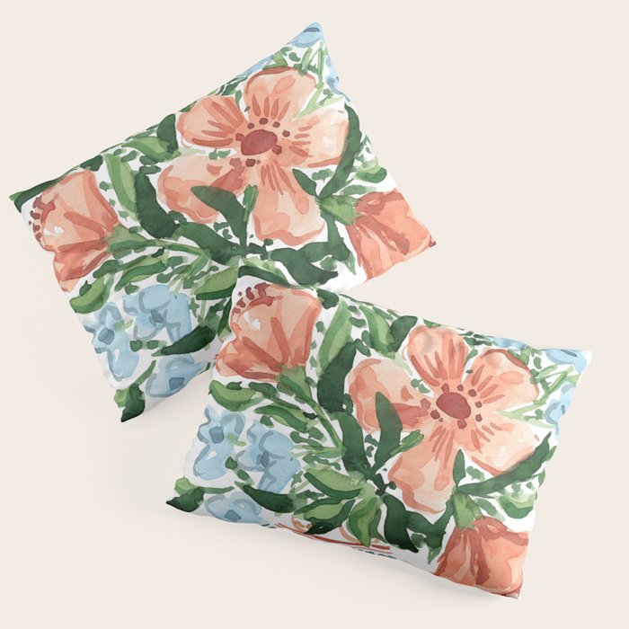 Peachy Florals Pillow Sham Gallery Image 3