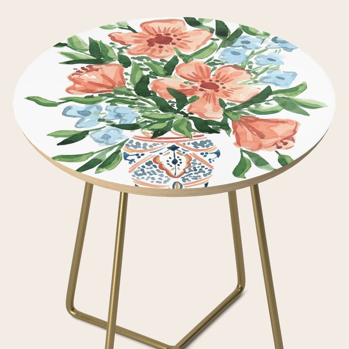Peachy Florals Side Table Gallery Image 2