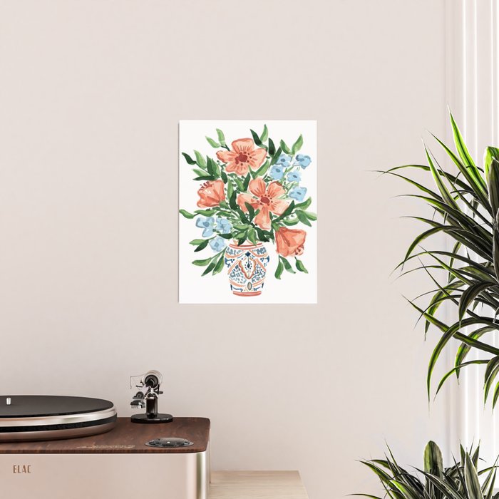 Peachy Florals Poster Gallery Image 2