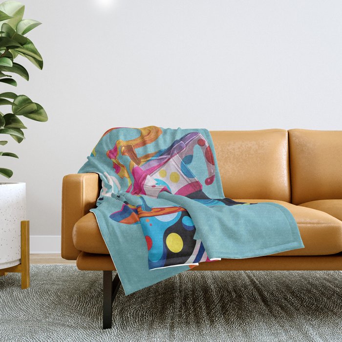 Coffee Time 1 Throw Blanket Gallery Image 1