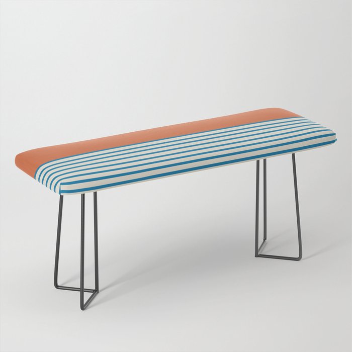 Sunrise Sunset IV - Orange Blue Bench Gallery Image 1