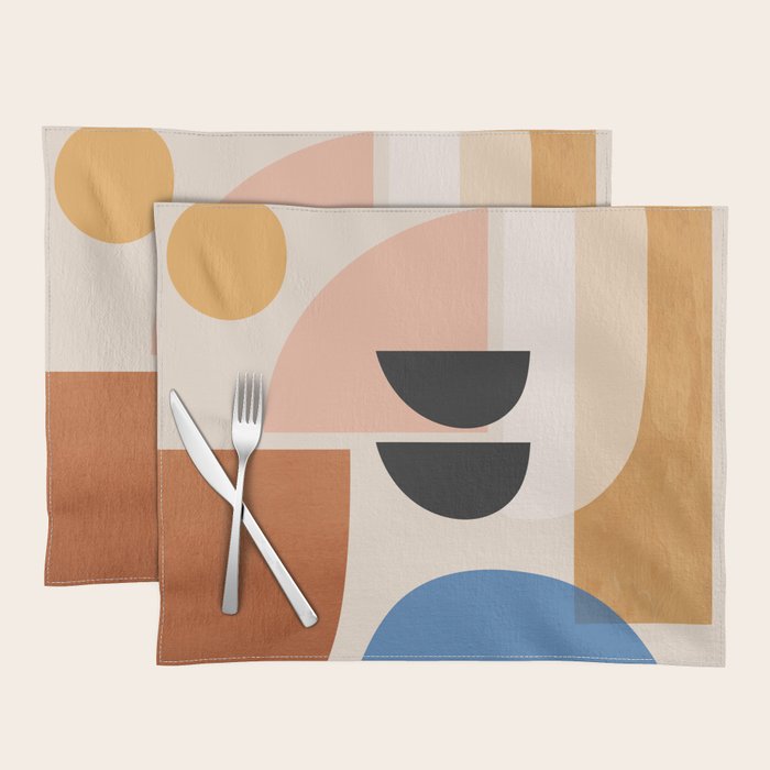 Abstract Minimal Shapes 52 Placemat Gallery Image 1