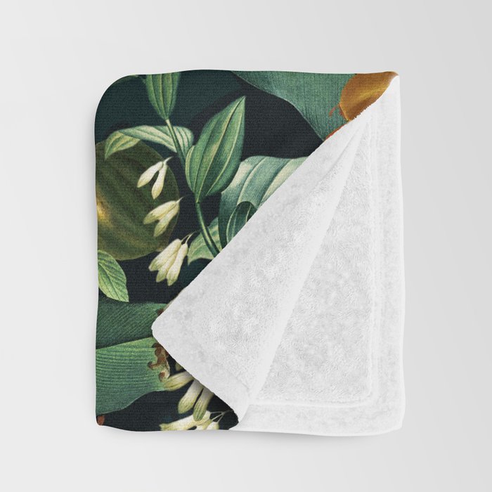 Tropical Orange Garden III Throw Blanket Gallery Image 3