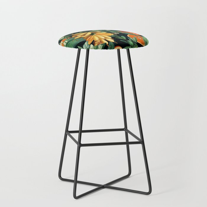Tropical Orange Garden III Stool Gallery Image 1