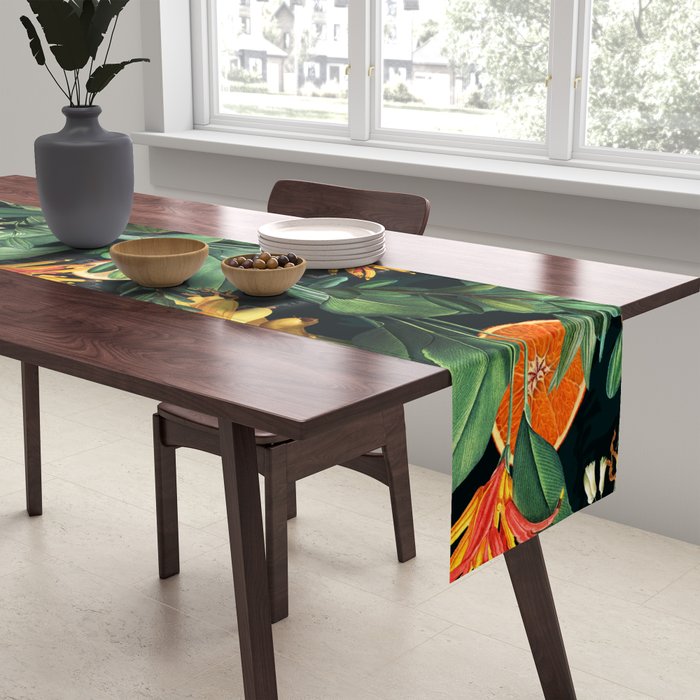Tropical Orange Garden III Table Runner Gallery Image 2