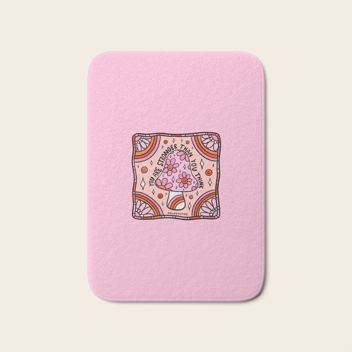 You Are Stronger Than You Think Bath Mat Gallery Image 1