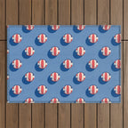 BALLS Volleyball - pattern Outdoor Rug Gallery Image 1