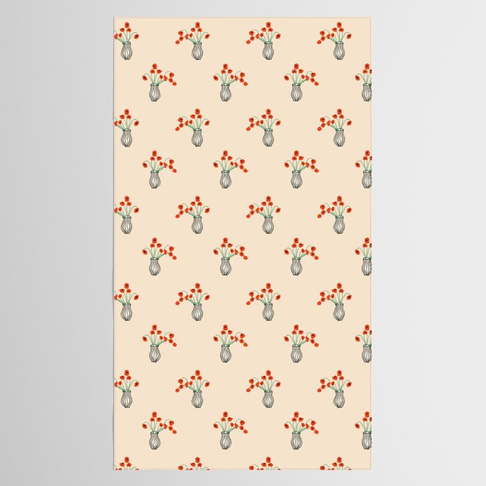 Flowers in Vase  Tablecloth Gallery Image 2