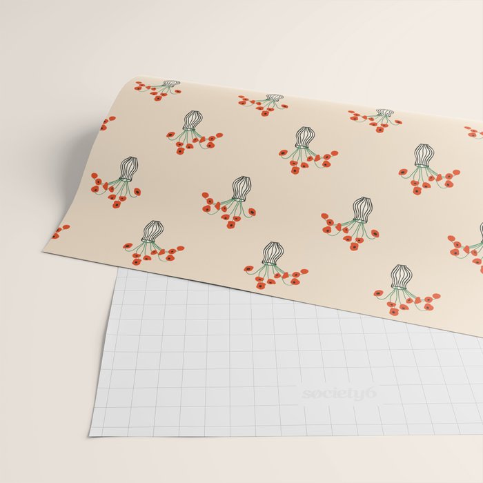Flowers in Vase  Wrapping Paper Gallery Image 2